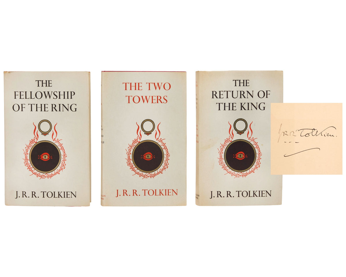 signed first edition of Tolkien Lord of the Rings