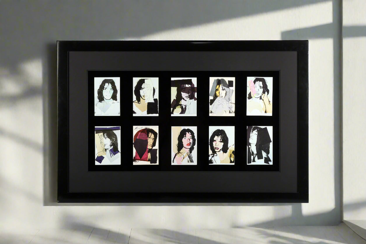 Mick Jagger | 1975, complete set of ten offset lithographic cards, sig ...