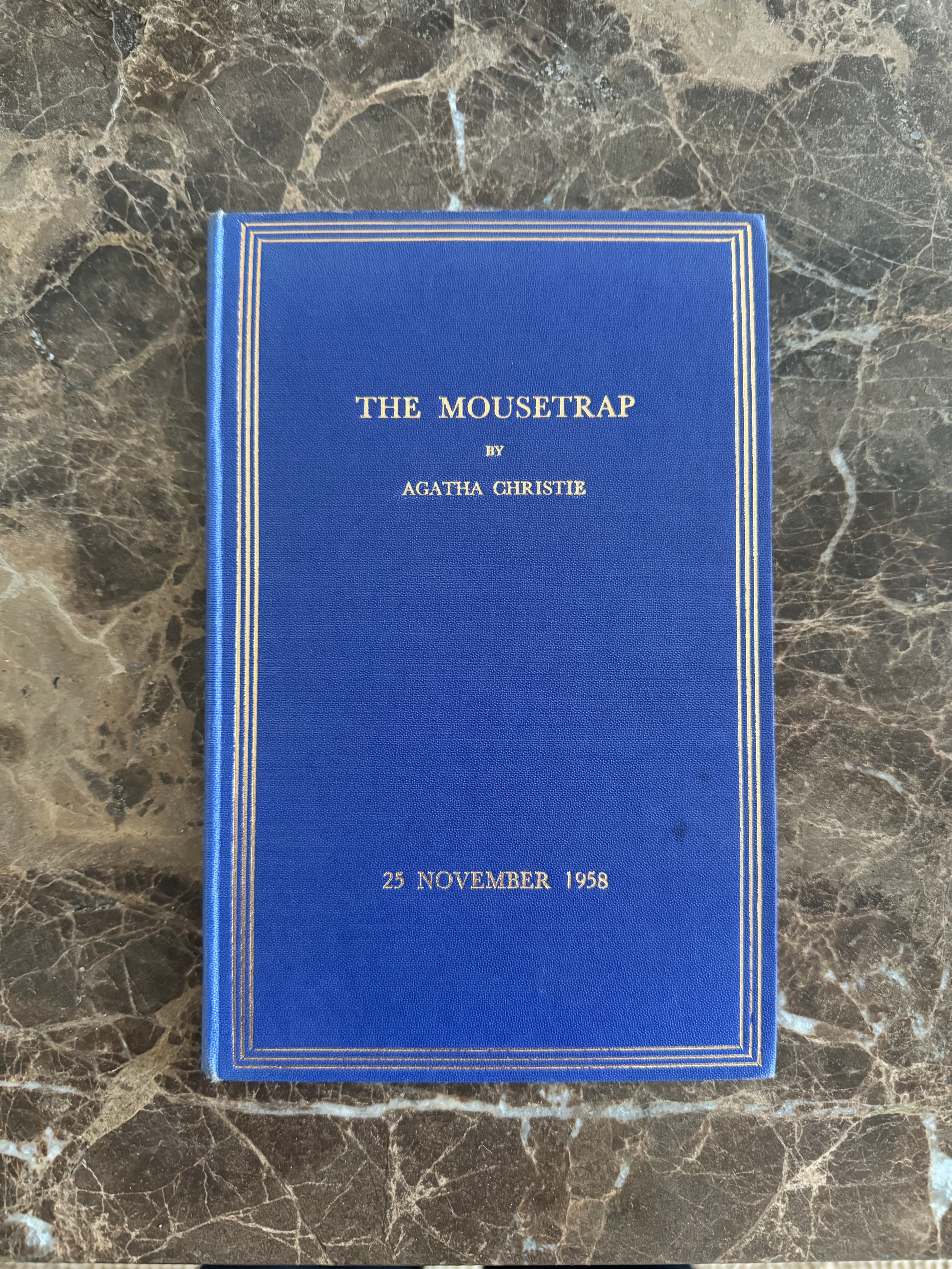 BLUE BLANC GOUDE La Marseillaise 洋書 The Mousetrap | 1954, a fine first edition, signed & inscribed by