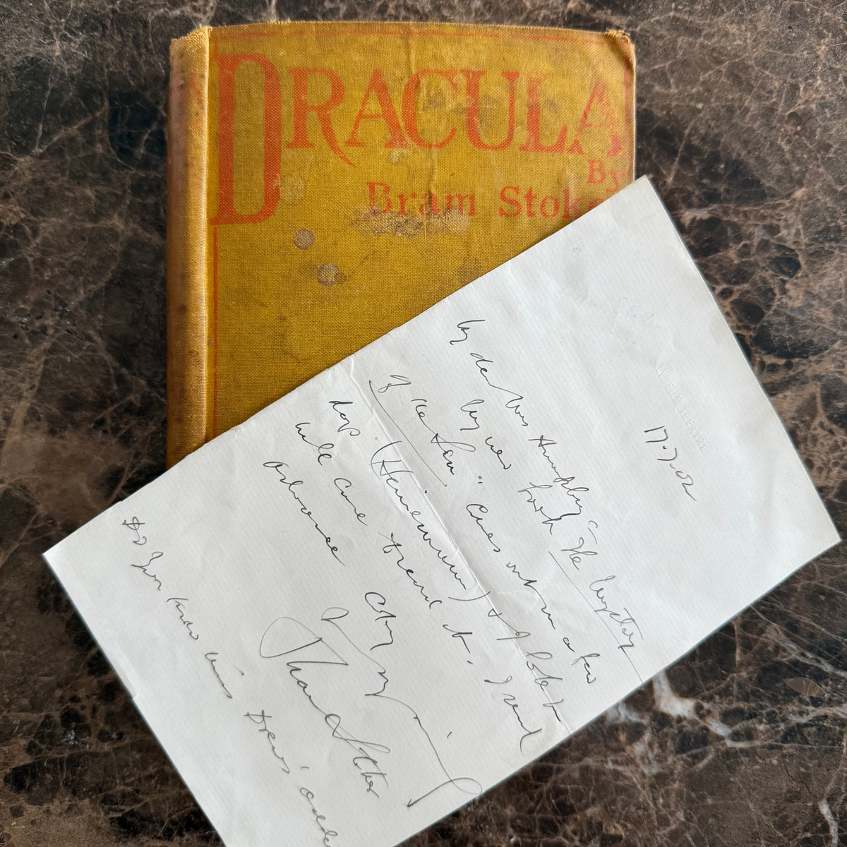 Dracula, signed | 1897, rare first edition with original signed Bram S ...