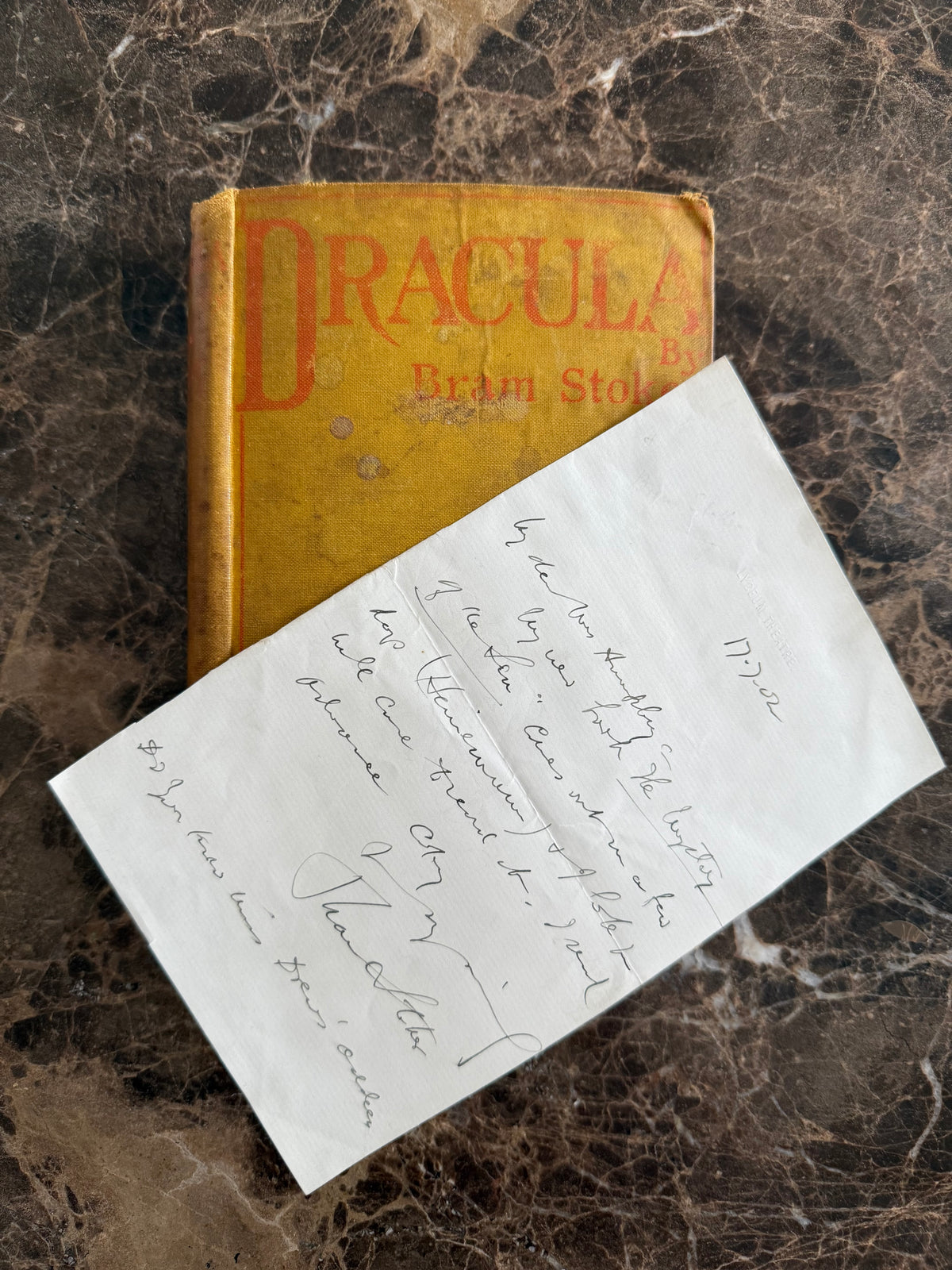 First Gracula Dracula, signed | 1897, rare first edition with original signed Bram S ...