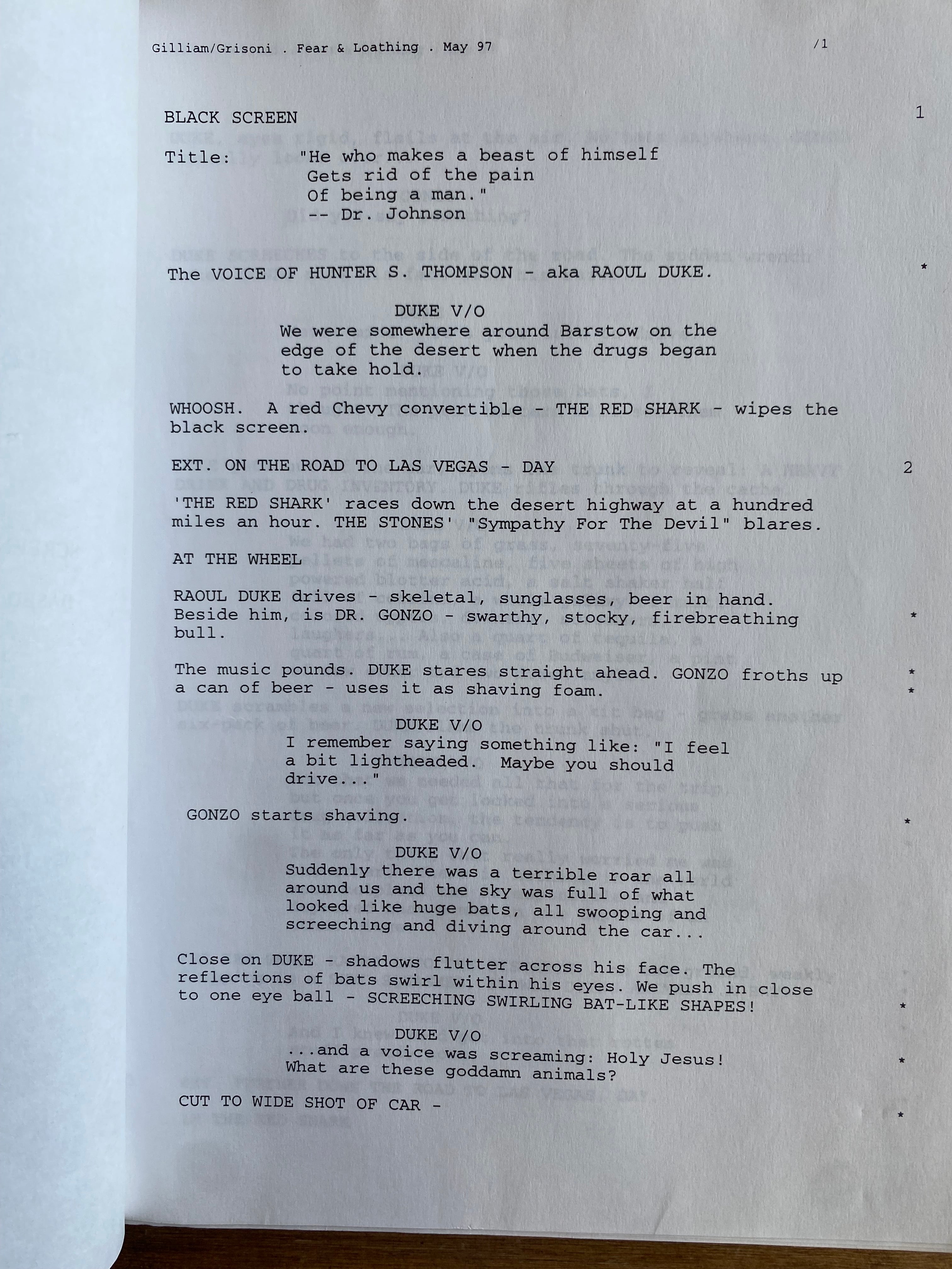 Fear and Loathing in Las Vegas 1971, first edition alongside